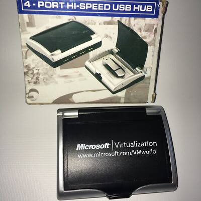 Auvipal 4-Port Micro USB OTG Hub Adapter (4 USB Ports Microsoft Merch Swag