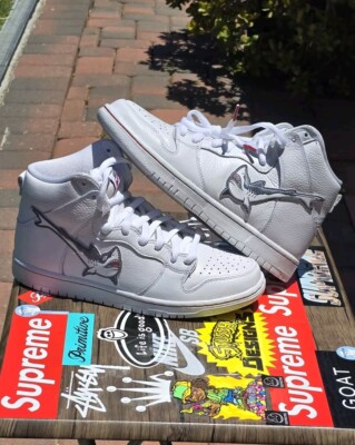 Size 8M - Nike Dunk High SB x Oski Great White Shark 2022