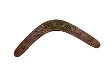 Vintage Boomerang Australia hand painted