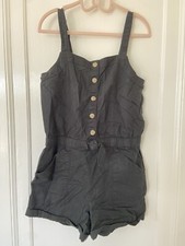 Abercrombie Kids Girls Black Summer Tank Short Jumper Romper Size 9/10