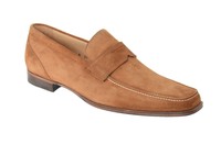 Sutor Mantellassi 11 1/2 Light Brown Suede Penny Loafer Slip On Dress Shoes on sale Sutor Mantellassi 11 1/2 Light Brown Suede Penny Loafer Slip On Dress Shoes on sale