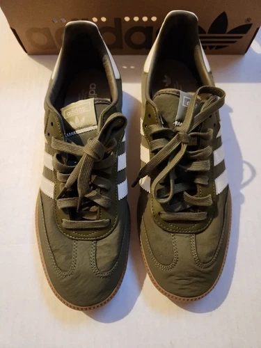 Adidas Originals Samba OG Focus Olive Green IE3440 Mens Casual Shoes No Lid