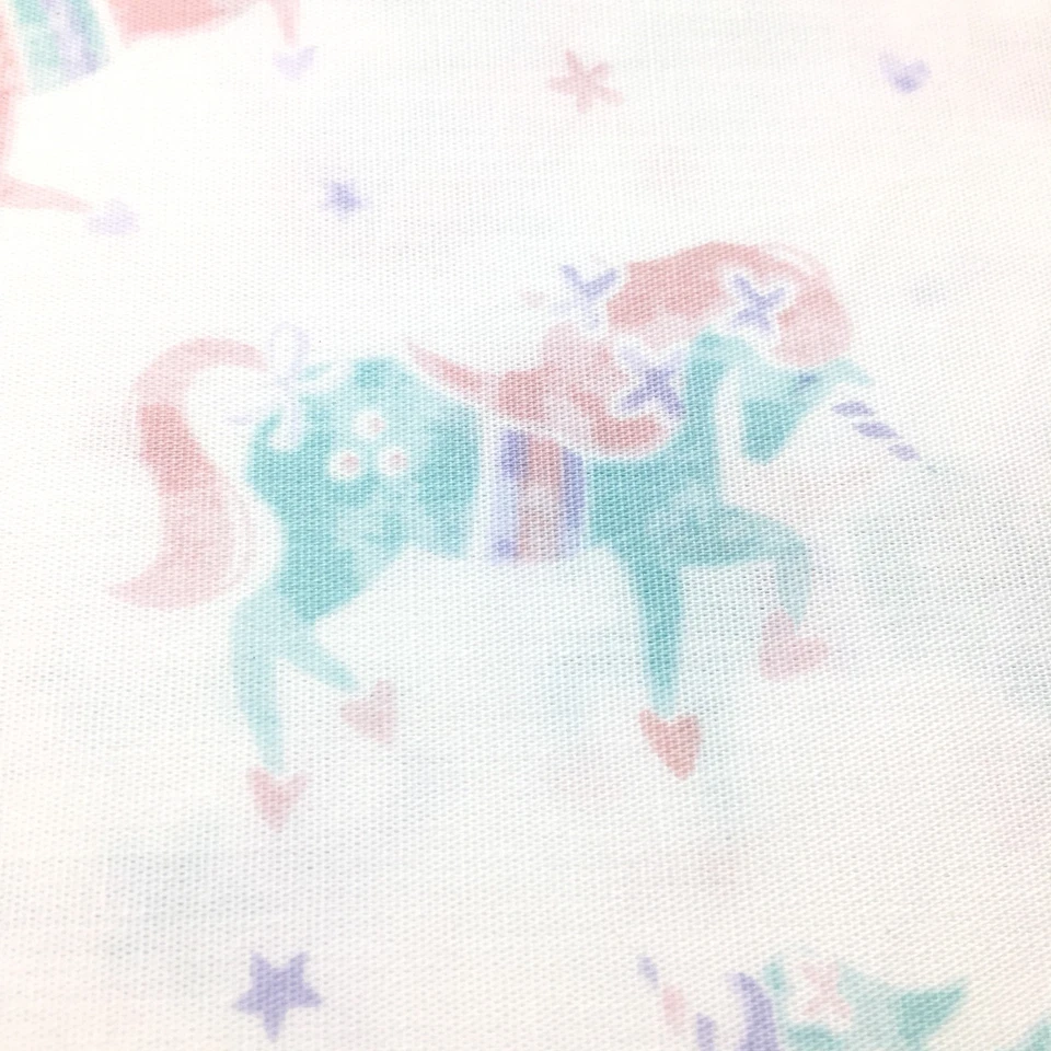 Juego de sábanas 4 piezas Nicole Miller Unicornio COMPLETO Rosa Púrpura Verde azulado Corazón Estrellas Foto 3 de 4