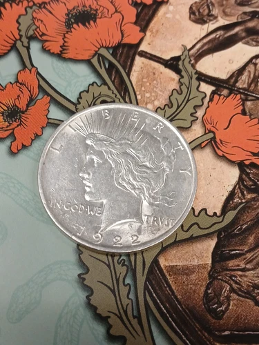 1922 D PEACE SILVER DOLLAR UNC TP-5813