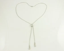 925 Silver Lab-Created Cubic Zirconia DIAMONIQUE Epiphany CZ Lariat Necklace
