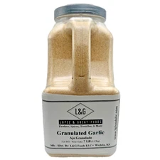 LG Foods - Granulated Garlic in Jar (Large/Bulk Restaurants  Size) 7lbs