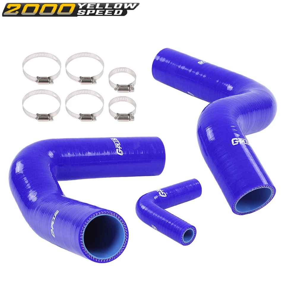 Fit For 1964-1968 Ford Mustang Cobra Shelby Silicone Radiator Blue Hose Foto 4 de 4