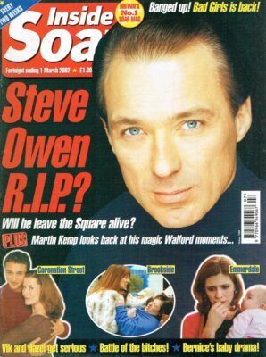 INSIDE SOAP 01/03/02 MARTIN KEMP HOME & AWAY NIKKI SANDERSON DANIEL MACPHERSON