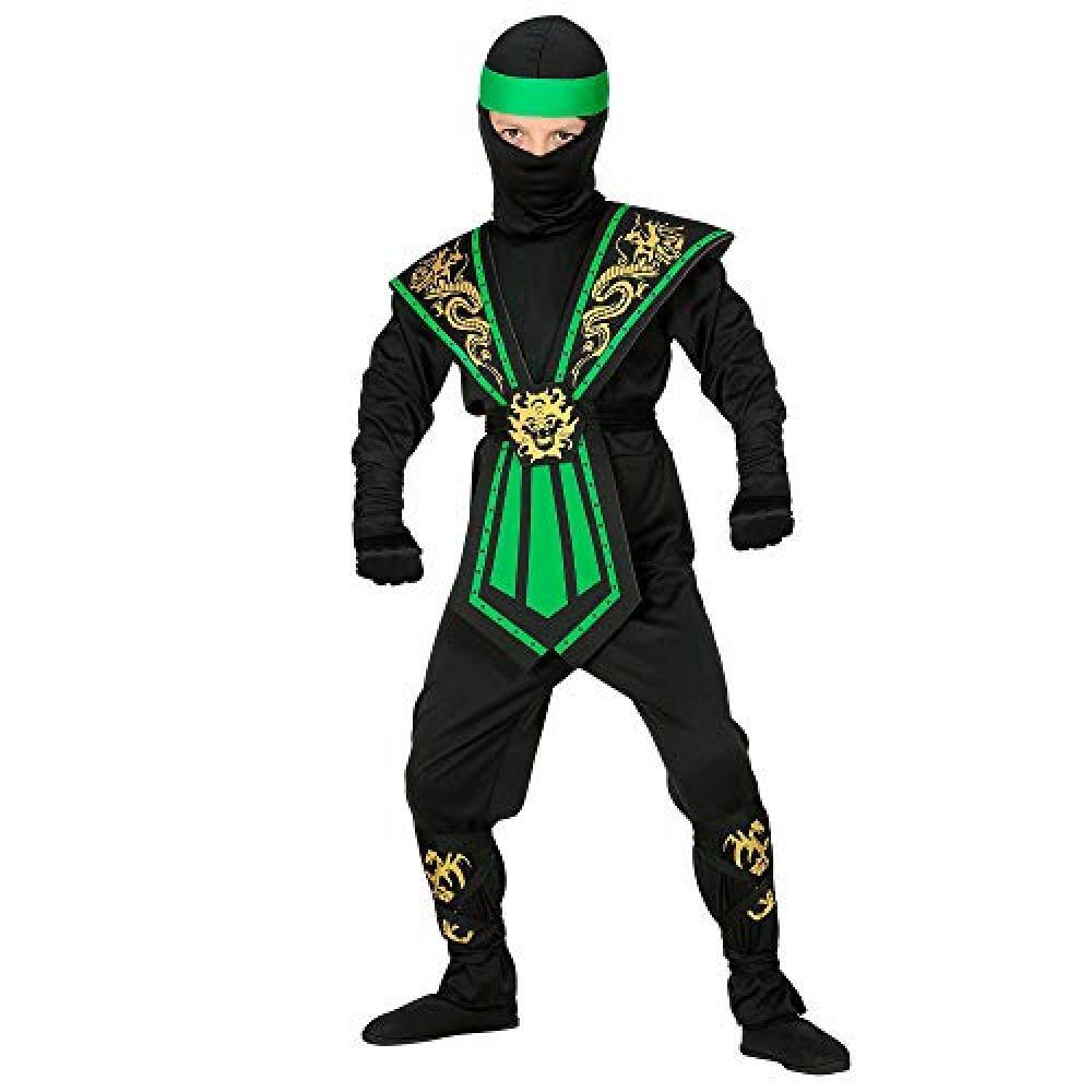 (TG. 116) "GREEN KOMBAT NINJA" (jumpsuit, chestpiece, belt, arm and legties, mas