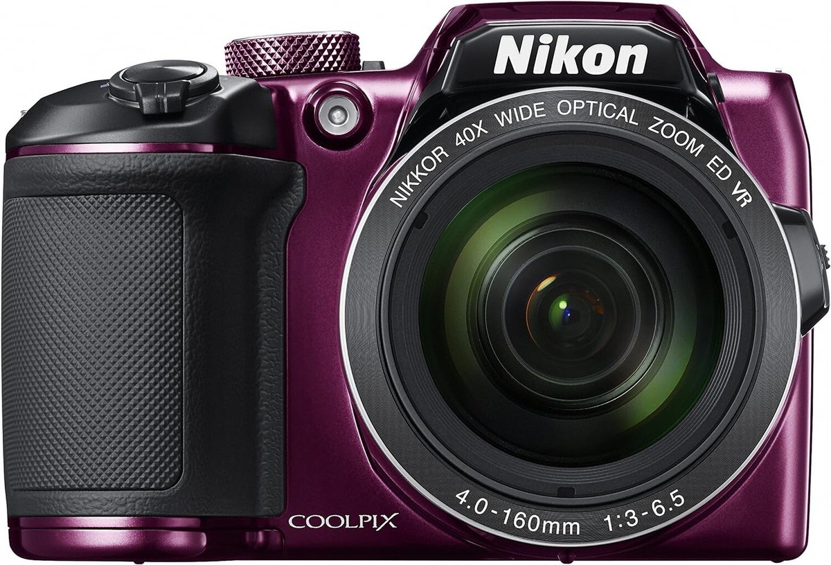 USED Nikon COOLPIX Digital Camera B500 PU Plum Color 40x From 