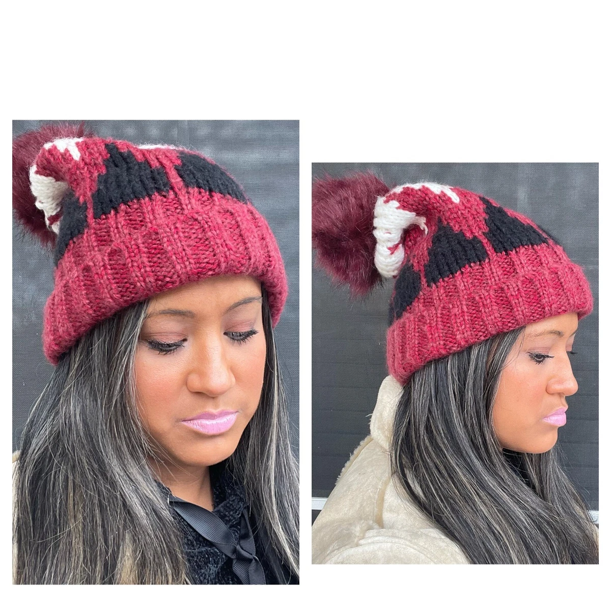 Winter hat hotsell with ball