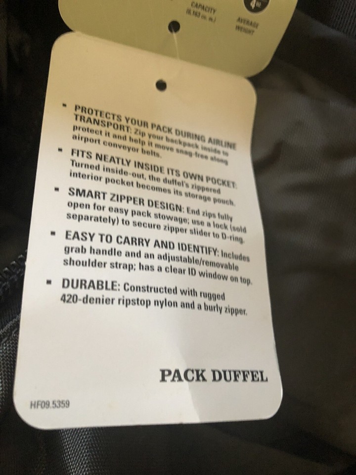 REI Roadtripper Duffel Pack Bag Gray Size Large 32x16” eBay