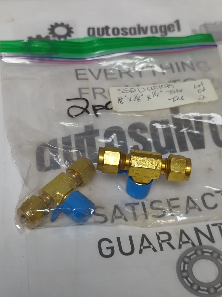 SSP DUOLOK,NA,1/8 IN X1/8 IN X1/4 IN TUBE FITTING TEE LOT OF 2 NOS - Image 4 of 4