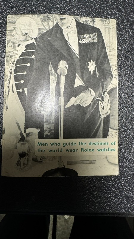 RARE VINTAGE EARLY 1959 ROLEX BOOKLET