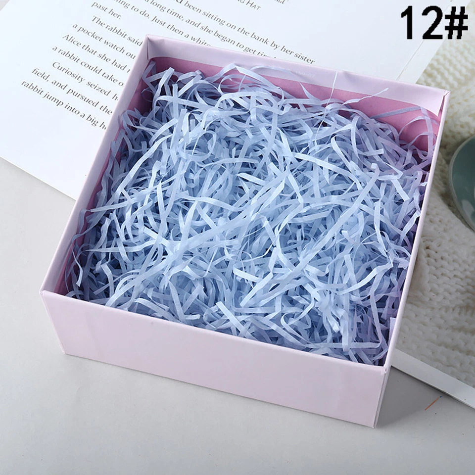 50G/100G Raffia Grass Gift Box Filler Shredded Crinkle Paper Packaging Materialη - Image 2 of 4