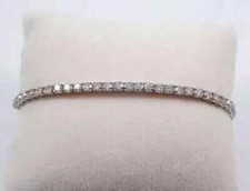 5 Ct Round Cut Lab Created Diamond Women's Tennis Bracelet 14K White Gold Plated