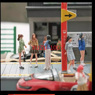 1/64 Simulation miniature resin doll model color mini human three-dimensional