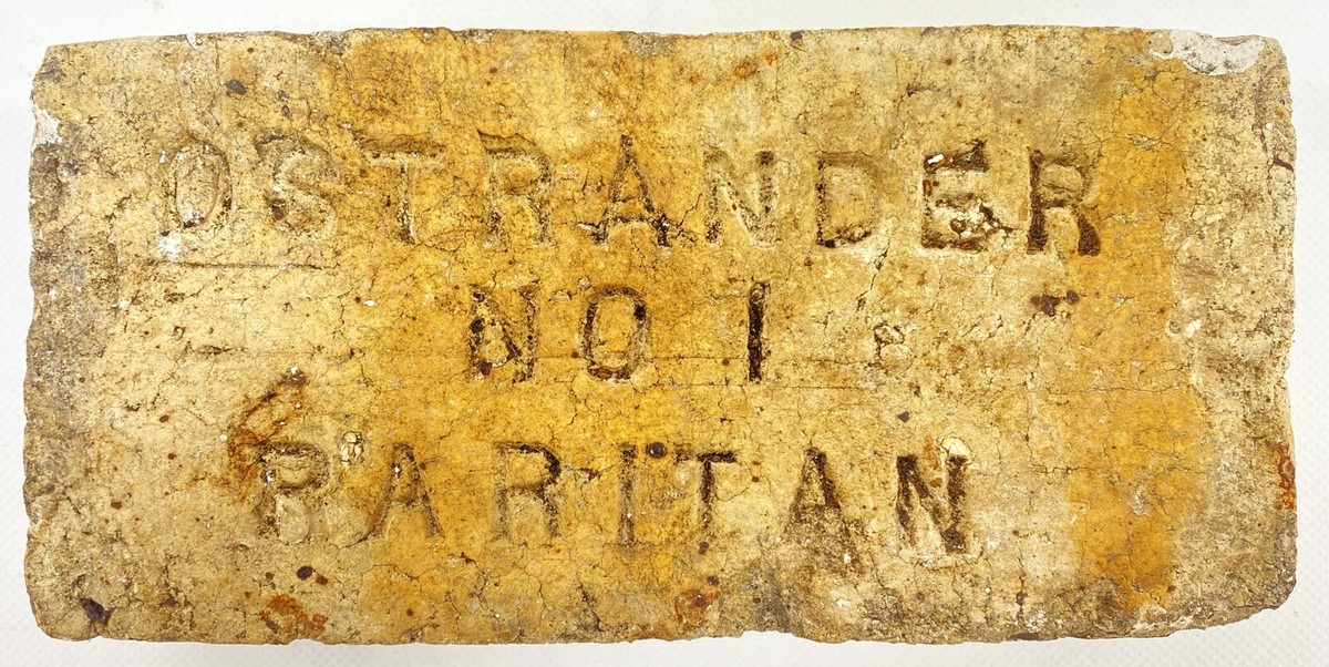 One OSTRANDER No. 1 Raritan Fire Brick Troy NY (003) | eBay