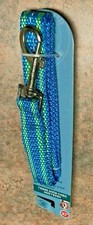 NEW Greenbrier Kennel Club Dog Leash Blue Color 48" x 0.6" Size "S"