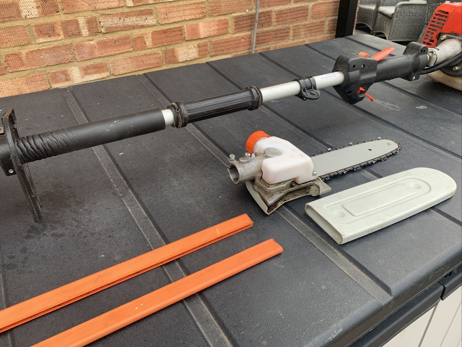 Mitox 268LRH long reach Petrol Hedge Cutter with Chainsaw Attachment eBay