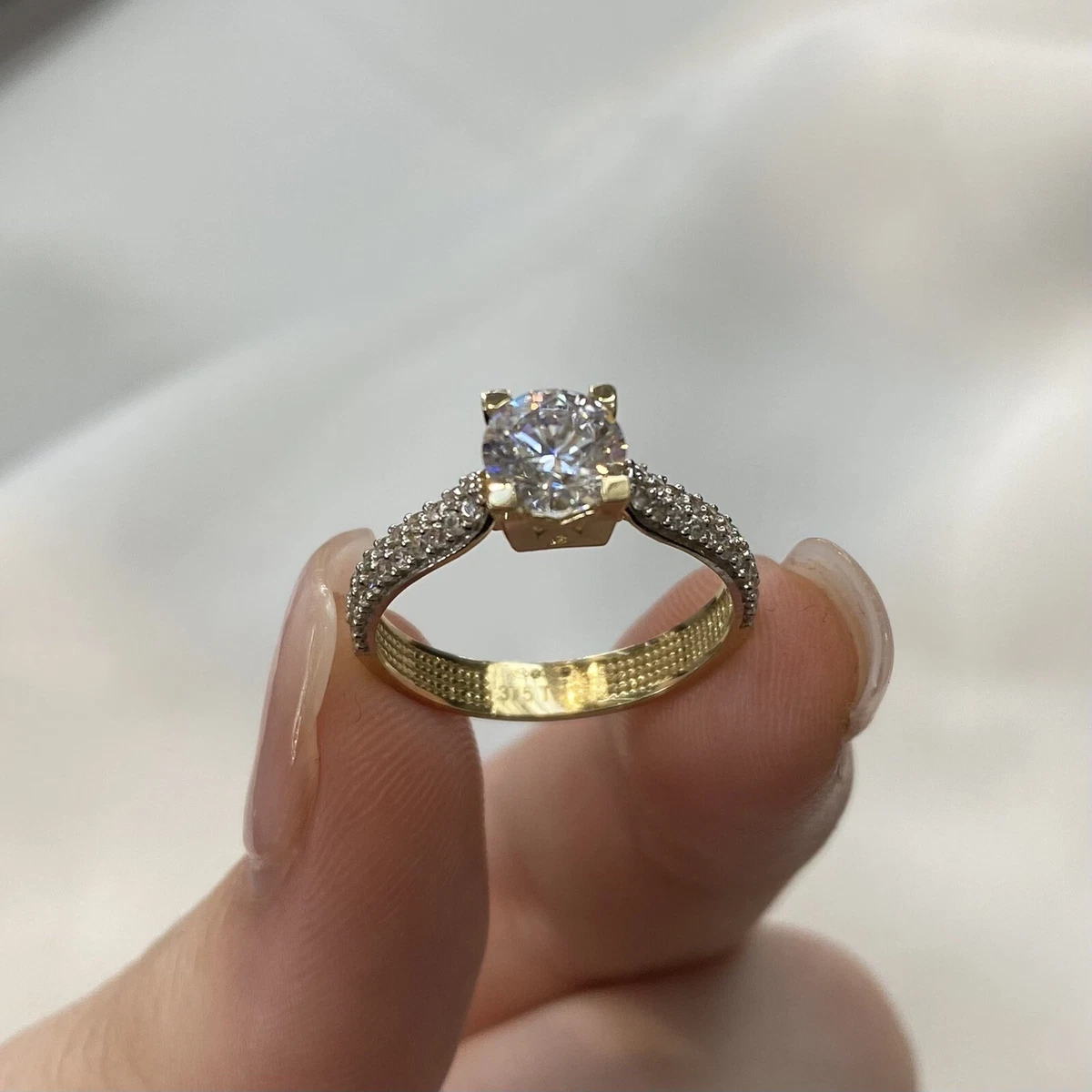 Genuine cz ring sale