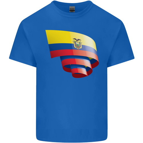 Rizado Ecuador Bandera Ecuatoriano Día Fútbol Hombre Algodón Camiseta Top - Imagen 79 de 89