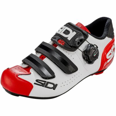 Sidi Men's Alba 2 Road Bicycle Shoes White/Black/Red EUR 43 / US 8.8