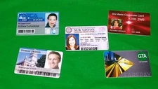 10 Custom Business Company Staff Membership ID Card Printed on Plastic PVC 