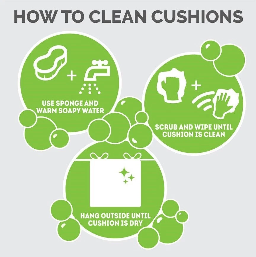 Sunbrella® Patio Trapezoid Seat Pad ~ Cove Pebble Stripe 17.5/15.5 x 18 x 2.25 - Image 3 of 3