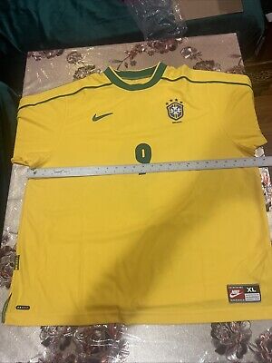 Nike Brazil Ronaldo #9 Reissue 1998 World Cup Home Jersey Nike Brazil Ronaldo #9 Reissue 1998 World Cup Home Jersey