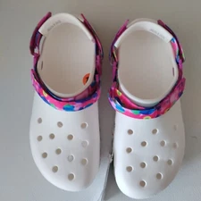 Crocs Classic Hiker Solarized Clog 207990-94s White Multi-color Men's 11