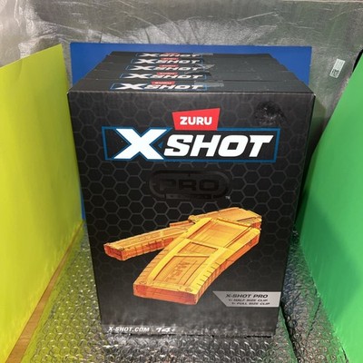  Zuru X-Shot X Shot Pro Clips, (1 Half Clip And 1 Full Clip In Box)  5 Box Set