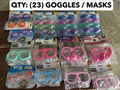 23- GOGGLE pack Disney Princess Ariel The Little Mermaid Swim Mask KIDS youth