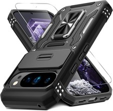 Google Pixel 10 Pro XL Case Military Grade Shockproof Cover w Screen Protector