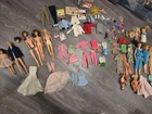 Vintage 1960s Barbie Lot With Clothes And Accessories Ideal Tot Doll Lot