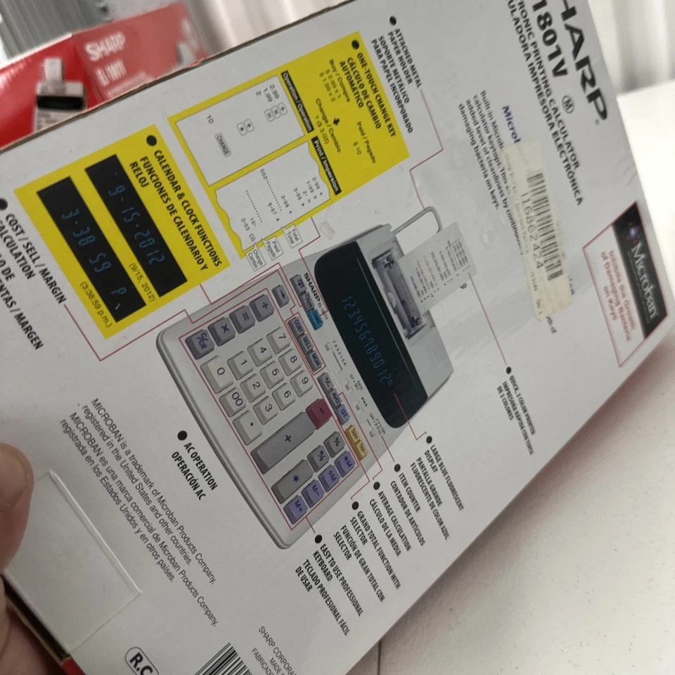 Calculadora de impresión Sharp EL-1801V Foto 4 de 4