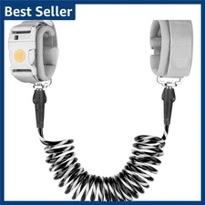 Toddler Leash 6.5ft Wrist Link w/Induction Lock Anti Lost Reflective Strap Kids