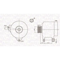 Magneti Marelli Lichtmaschine Generator 150A Passend FüR CitroËN C4 C5 C8 Jumpy