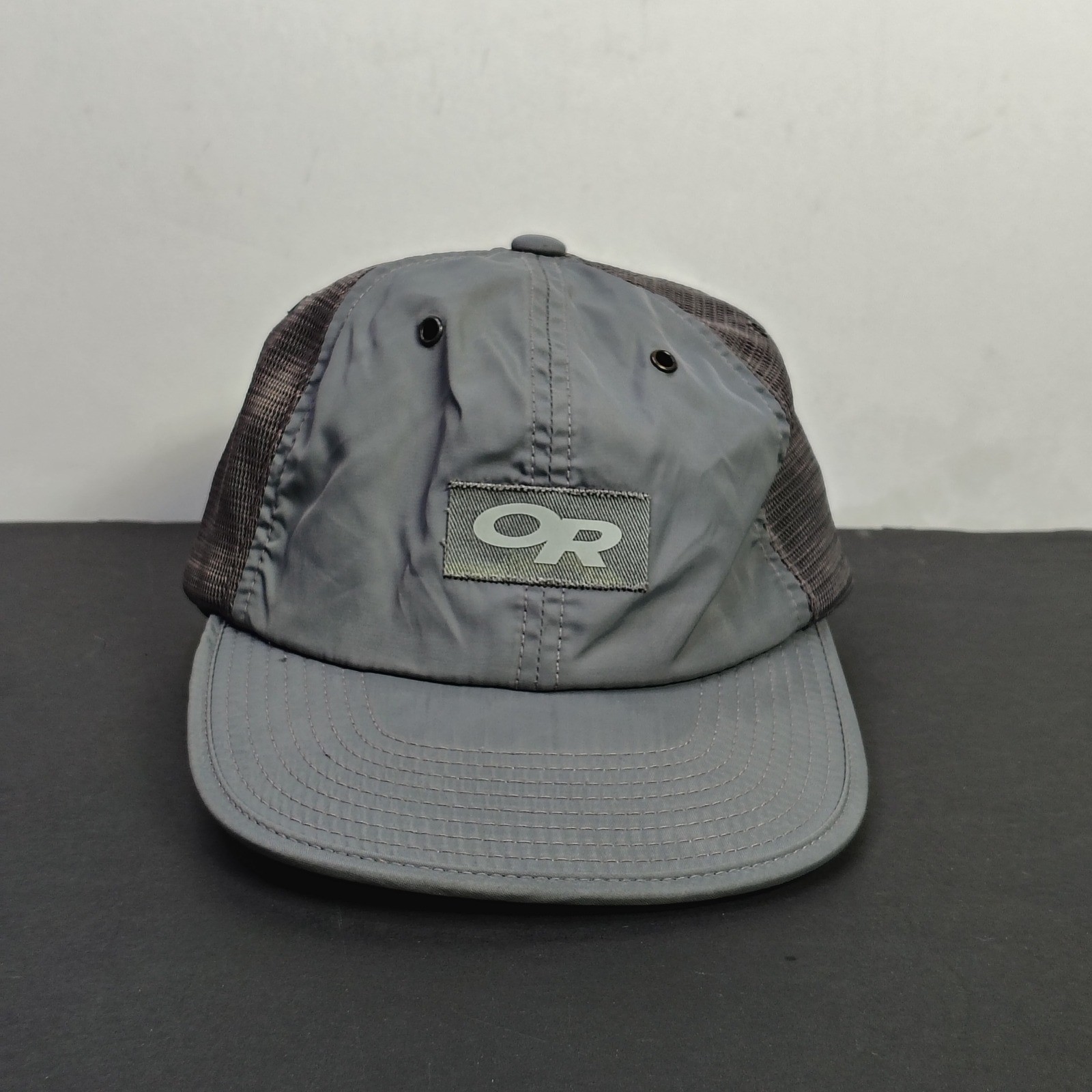 Osfa Gray Nylon Mesh Trucker Adjustable Hiking Cap