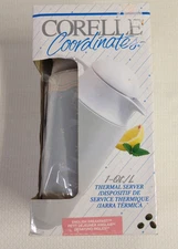 Vintage Corelle Coordinates Thermal Server - English Breakfast Pattern - NEW