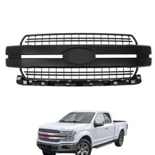 Front Bumper Grille Upper Matte Black Plastic F150 Lariat 2018-2020 JL3Z-8200-HB