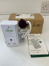 Lime Energy Saving Smart Plug Wi-Fi Compatible with Timer and Remote