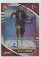 2020 Absolute Rookie Signatures Red Spectrum 34/75 Marlon Davidson Auto 0yd6