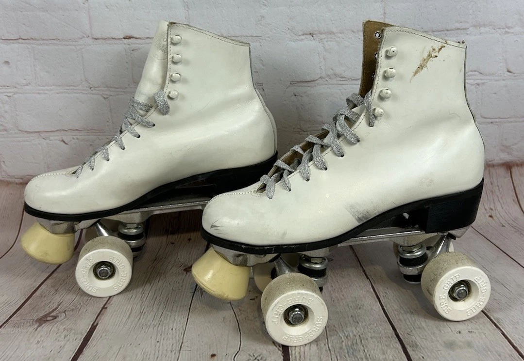 Patins à Roulettes Sure-Grip Super X 4 Blancs – Taille Femme 6 – Occasion