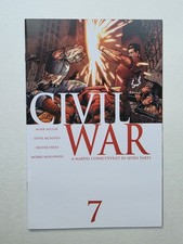Civil War #7 (Marvel Comics Jan 2007) KEY Last Chapter Iconic Cover Mcu Story