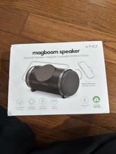 TYLT MagBoom Speaker   Bluetooth Speaker  MagSafe Wireless Charger Black 