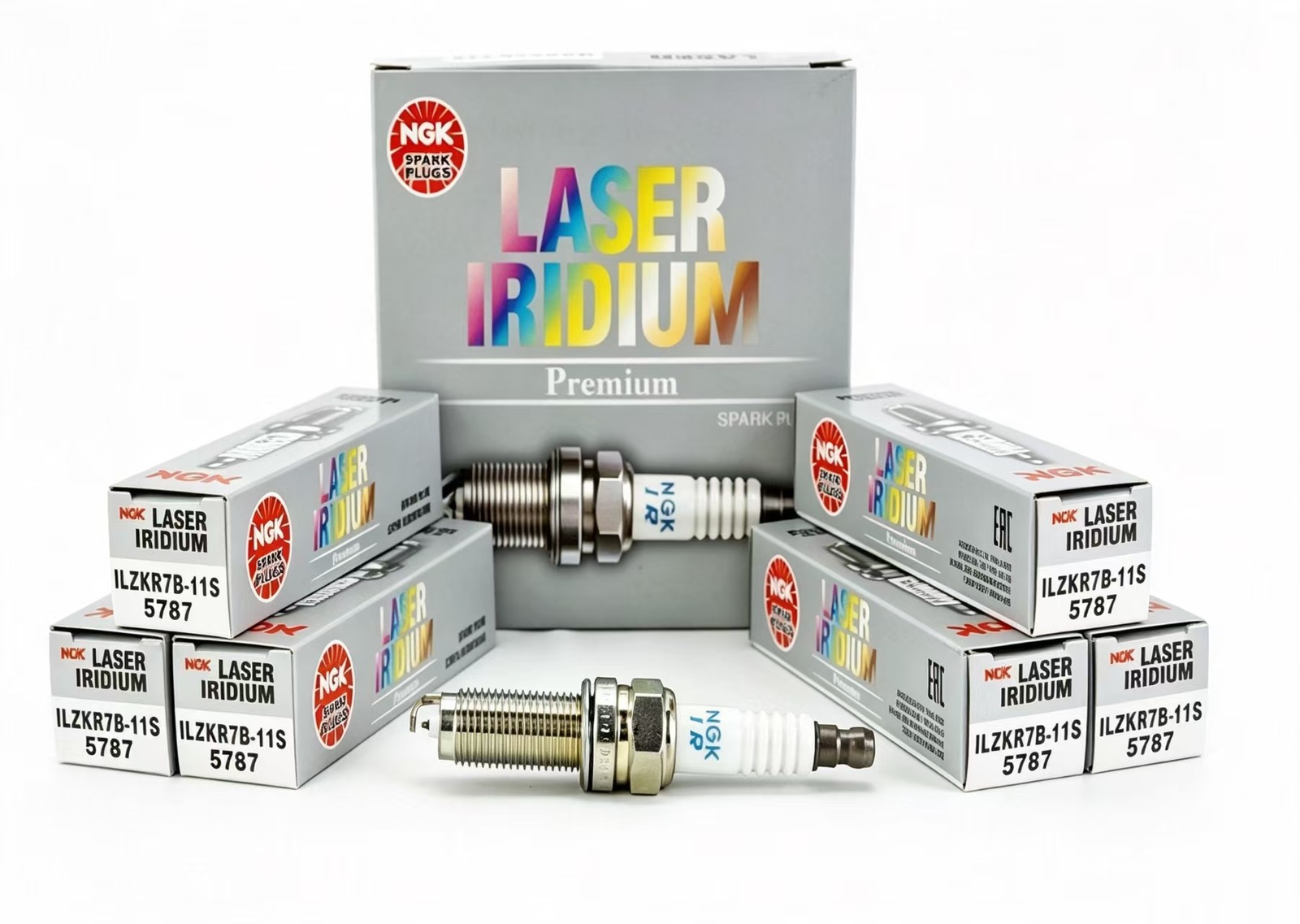 NGK LASER  Iridium Spark Plugs ILZKR7B11S 5787 Set of 6