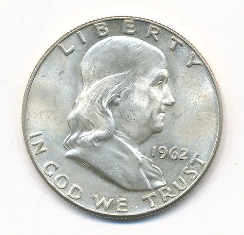 1962 D FRANKLIN SILVER HALF DOLLAR
