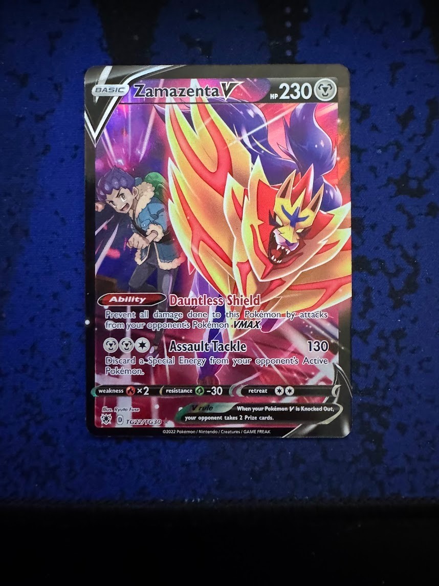 Pokemon tcg Zamazenta V TG22/TG30 Astral Radiance Trainer Gallery Near Mint nm