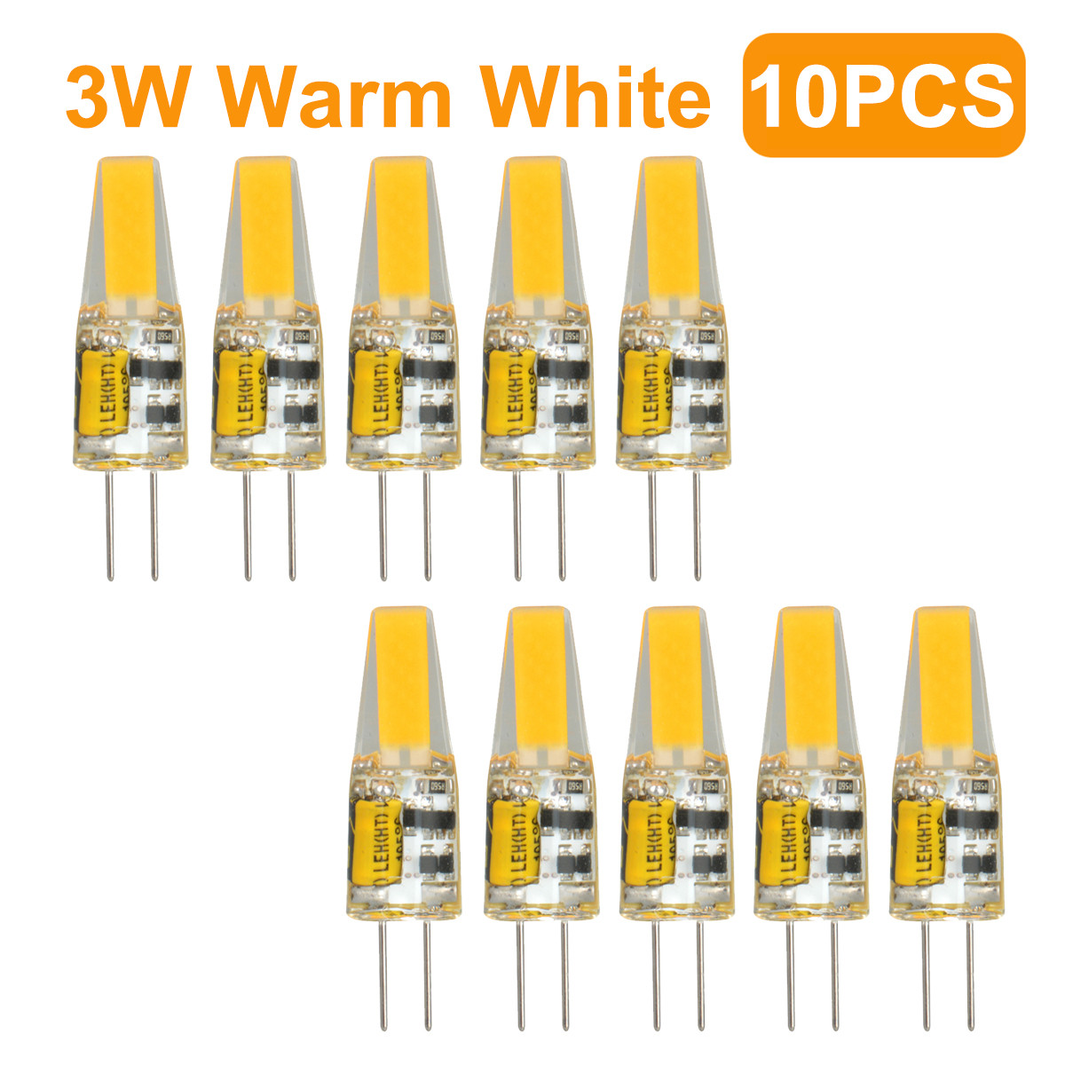 5PCS / 10PCS G4 LED 12V AC/DC COB Light 3W/6W High Quality L